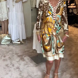 Moonie - Sunburst Printed Dress