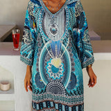 Emelia - Vibrant Bohemian Print Dress