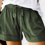 Shorts con Cintura Regolabile