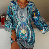 Emelia - Vibrant Bohemian Print Dress