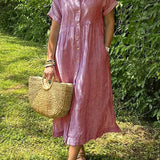 Frankie | Striped Shirt Dress with Pockets