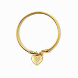 Bracciale d'Oro a Forma di Cuore