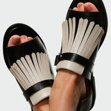 Lucrezia | Eleganti Sandali con Piattaforma e Frange