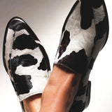 Becca - Cow Printed Shoes