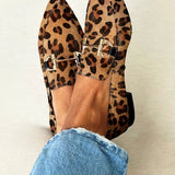 Gia - Elegant Leopard Loafers