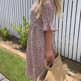 Nicola - Short-Sleeve Midi Dress