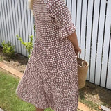 Nicola - Short-Sleeve Midi Dress