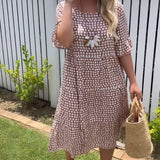 Nicola - Short-Sleeve Midi Dress