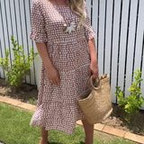 Nicola - Short-Sleeve Midi Dress