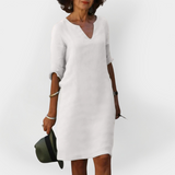 Abito Giornaliero con Scollatura a V