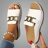 Elle - Sandali comodi con zeppa