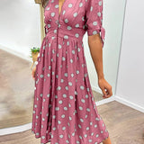 Layla | Polka Dots V-Neck Dress