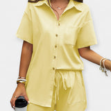 Comodo Set con Camicia e Pantaloni Corti