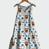 Abito con Motivo Mucche