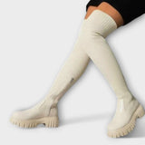 Lureva – Stivali Overknee con Suola Spessa