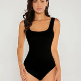 Body Senza Maniche con Scollatura Quadrata