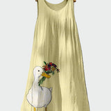 Abito con Motivo Anatra