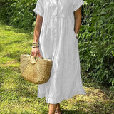 Frankie | Striped Shirt Dress with Pockets