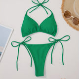 Bikini Halter con Slip a V