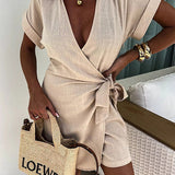 Talie - Elegant Wrap Jumpsuit