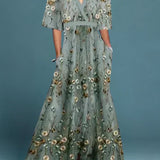 Eliza | Elegant Maxi Dress with Floral Pattern