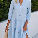 Vina - Summer Plaid Dress