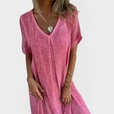 Abito con scollatura a V