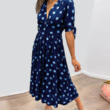 Bellamy - Polka Dots V-Neck Dress