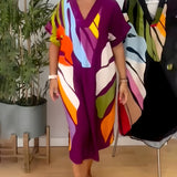 Rianna - Abstract Print Dress