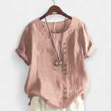 Maglietta a Maniche Corte con Bottoni