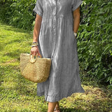 Frankie | Striped Shirt Dress with Pockets