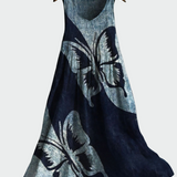 Abito con Motivo Farfalle