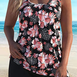 Pippa | Floral Print Tankini Set