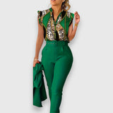 Set di Due Pezzi con moderno design leopardato