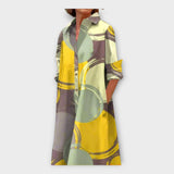 Abito Fatto a Mano con Motivo Geometrico