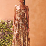 Abito Maxi Aura Dorata