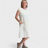 Nelia - Abito estivo a girocollo con bella stampa