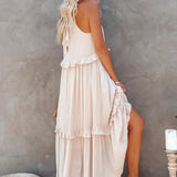 Tyla - Halter Ruffle Maxi Dress