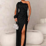 Alison - Elegant Slit Maxi Dress
