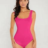 Body Senza Maniche con Scollatura Quadrata