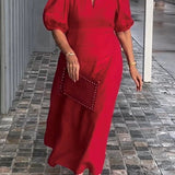 Juliana - Elegant Puff-Sleeve Dress