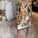 Moonie - Sunburst Printed Dress