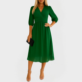 Abito Fluttuante in Seta Chiffon per Look Eleganti