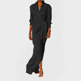 Abito Lungo per Occasioni Formali con Fiocco