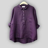 Blusa di Lino Verde Semplicità