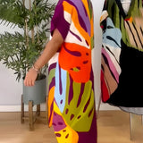 Rianna - Abstract Print Dress