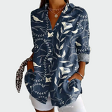 Maglietta elegante con motivo floreale