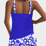 Costume Comodo a Due Pezzi con Motivo Floreale