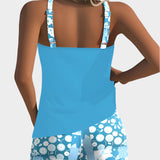 Costume Comodo a Due Pezzi con Motivo Floreale