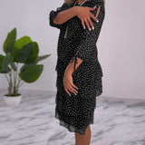 Tilly - Polka Dot Layered Dress